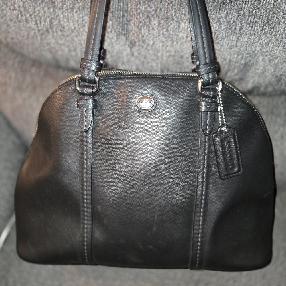 Coach Black Leather Women's Bag